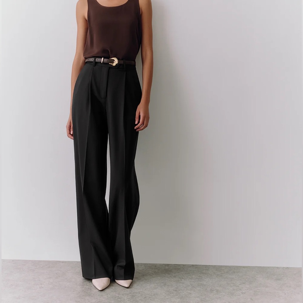 Cuyana Wool Wide Leg Pant Small/ 26-27